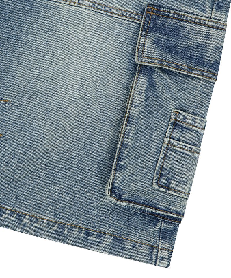 BERMUDA CARGO DENIM SHORT