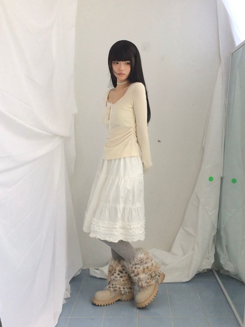 Vintage Stud Two Way Fur Boots