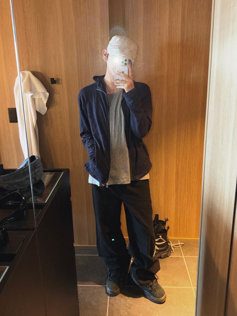 Slub Tech Hoodie Zip-Up 3C
