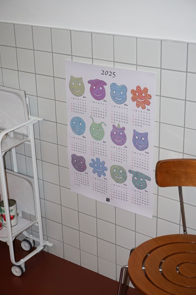 2025 calender canvas poster (A1 size)