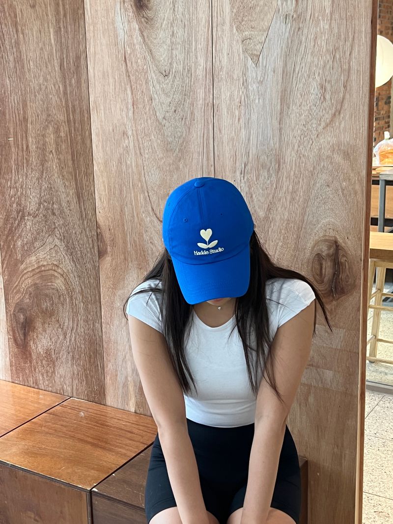 HADDE LOGO BALL CAP BLUE