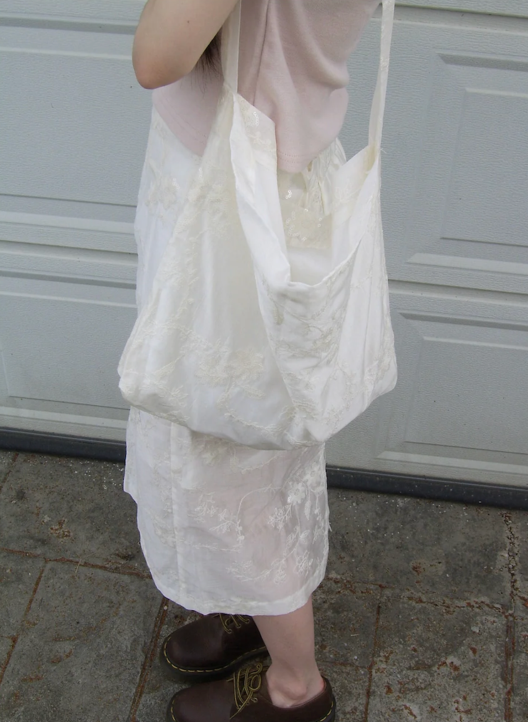 sequin lace skirt bag