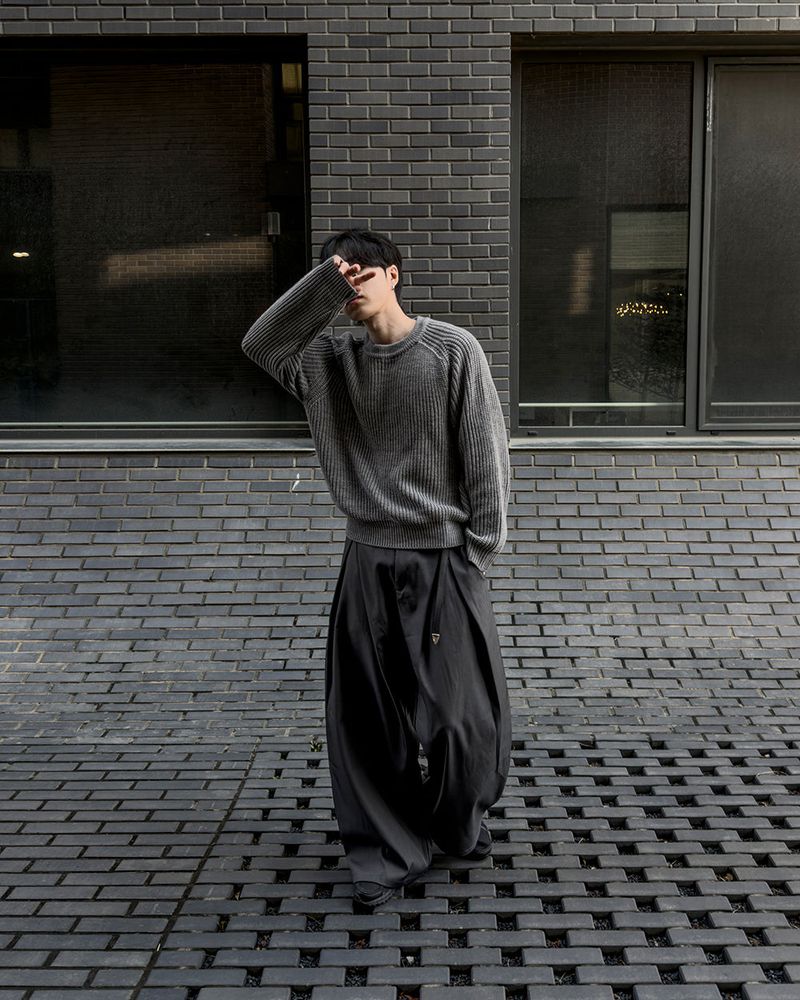 Hild Panel Cropped Hachi Knit