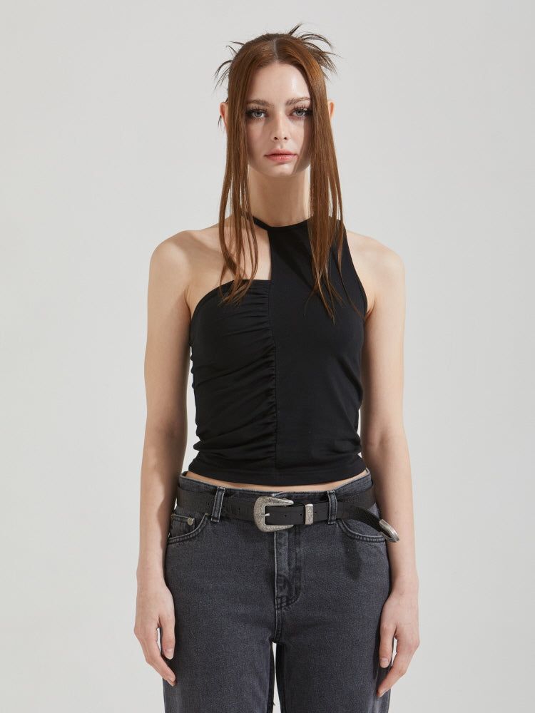 GATELESS（ゲートレス）の「SHIRRING CHOKER TOP（Tops）」