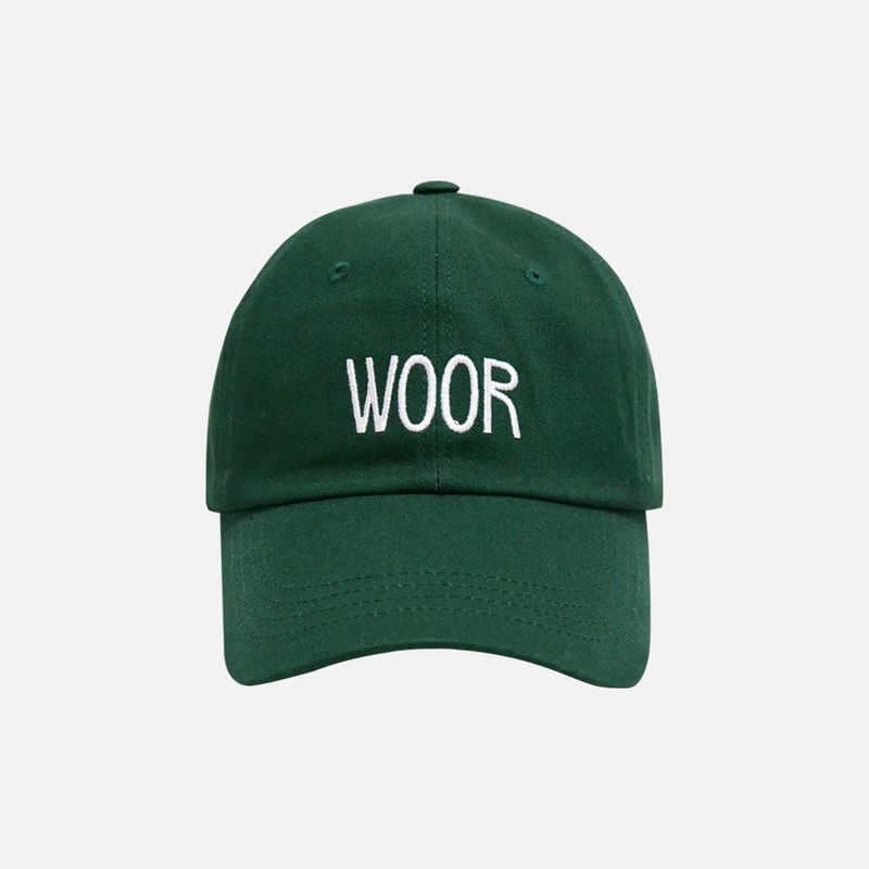 WOOR(ウール)の「LOGO CURVE CAP (GREEN)(Hats)」