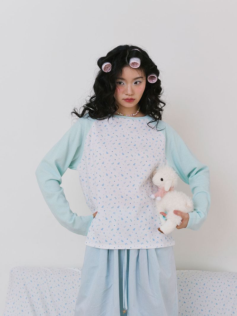 JELLYPLEASE（ジェリープリーズ）の「Jellambie Raglan tshirt | long sleeves with our original print（Tops）」
