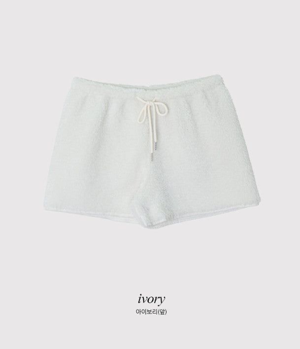 Fluffy Boa Fleece Shorts (3color)