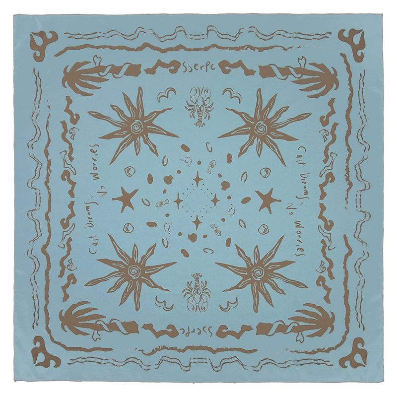 Sserpe（セルぺ）の「Cast Dreams No Worries Scarf Light Blue（Fashion Accessories）」