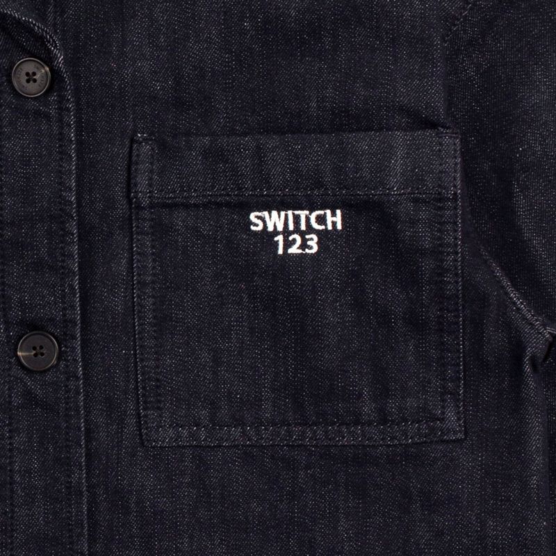 CROP SAILOR CALLAR DENIM JACKET (FOR WOMAN)_SYS1BL51DN