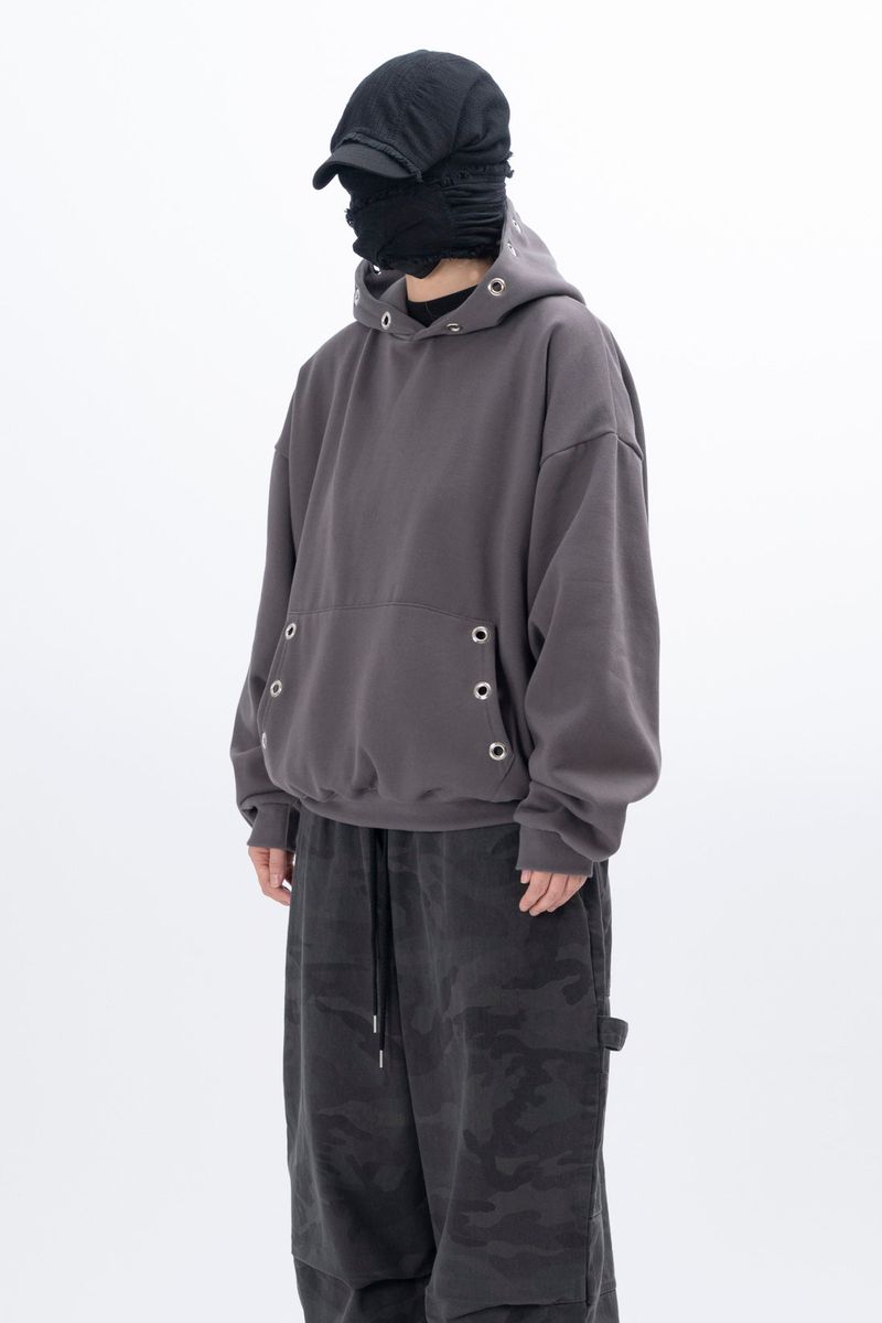 Maaad Eyelet Fleece Hoodie