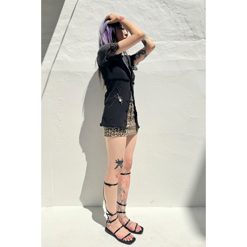 LACE JERSEY TOP