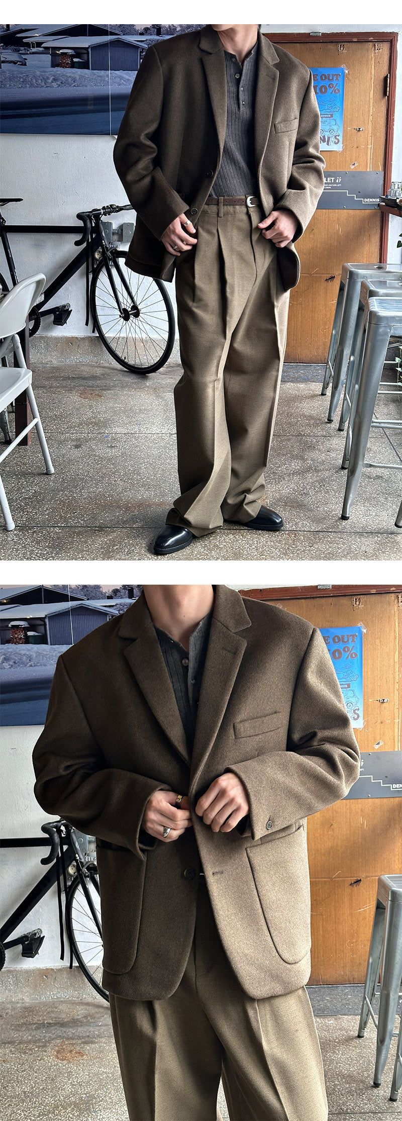 [Wool 80] Wool overfit blazer(3color)