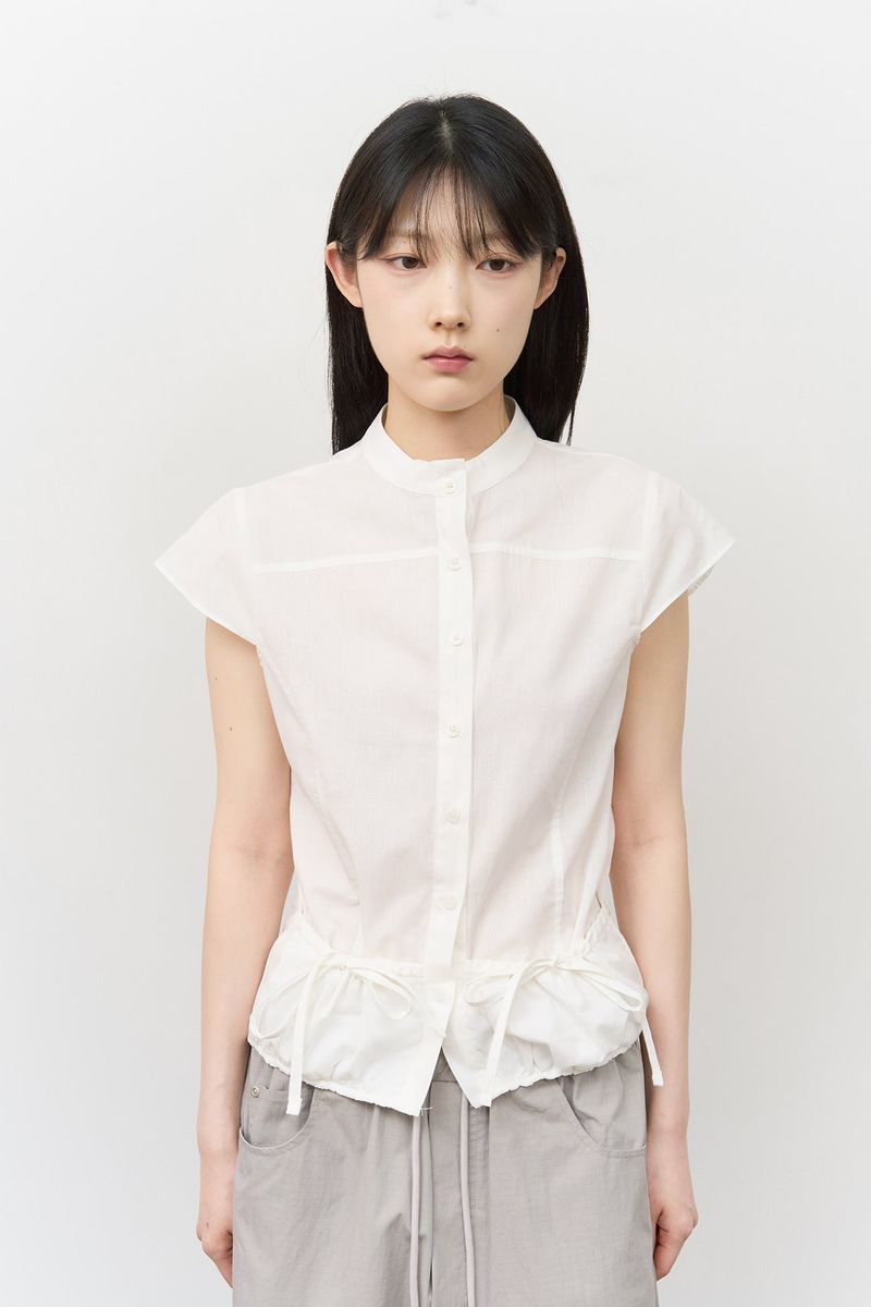 (W) Cake Pocket Slim Shirt
