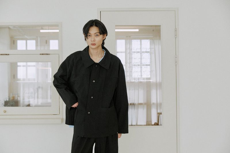 unisex duffle jacket black