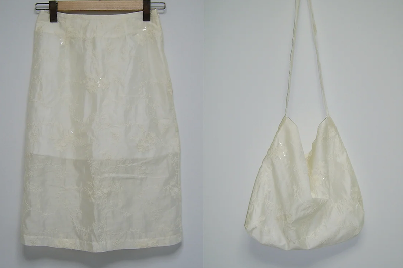 sequin lace skirt bag