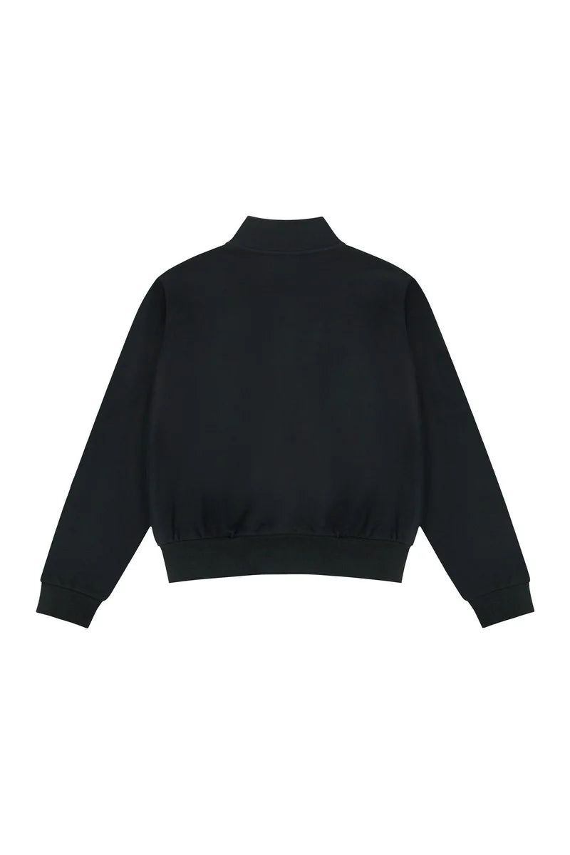 Cropped Zip-Up Sweater