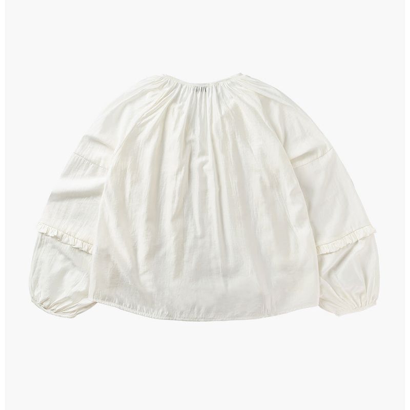 BOHEMIAN VOLUME BLOUSE  (Cream)