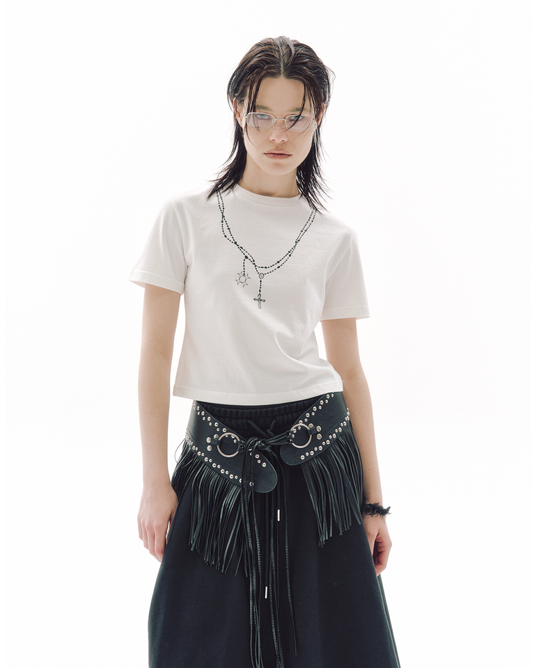 TRIP SHOP（トリップショップ）の「ヒプノチェーンクロップTシャツ（トップス）」