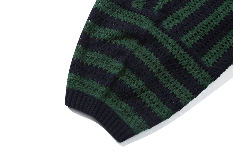PUNCHING KNIT POLO_NAVY