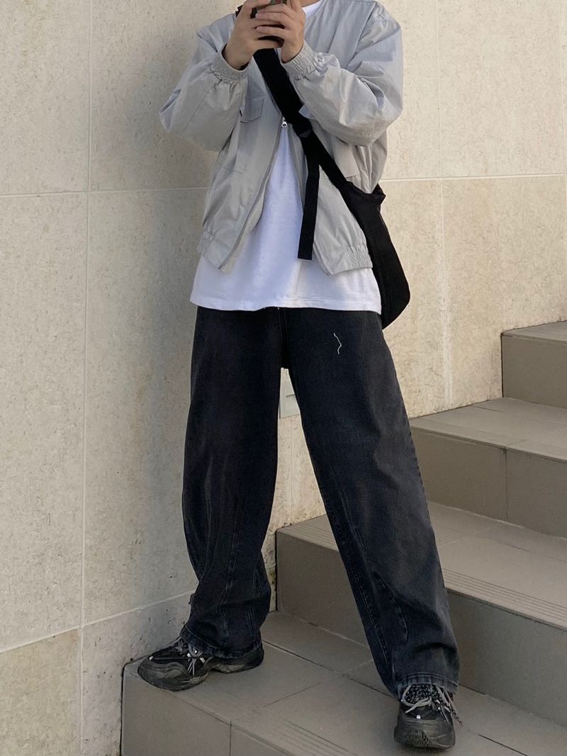 For season balloon fit denim pants 2C