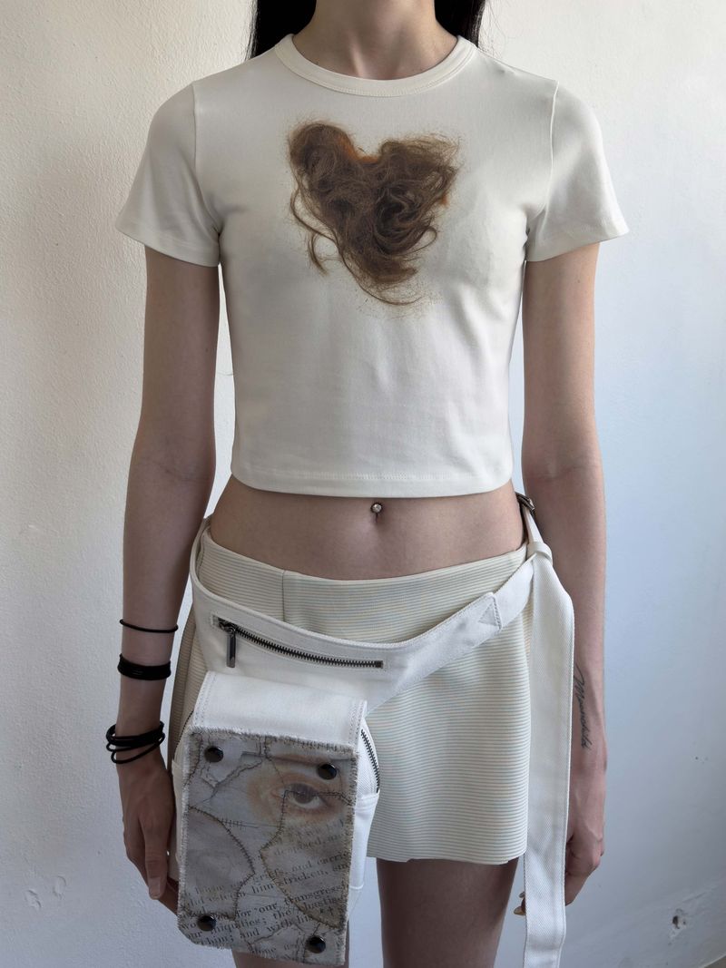 Heart Hair Tee IVORY