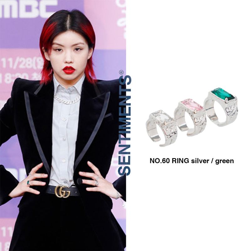 no.60 ring silver  exo kai JANG WONYOUNG | チャン・ウォニョン shinee onew  boa aiki pick