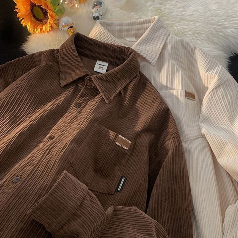 COZINESS（コジネス）の「[Unisex] Corduroy Pocket Layered Long Sleeve Shirt (3 colors)（Tops）」