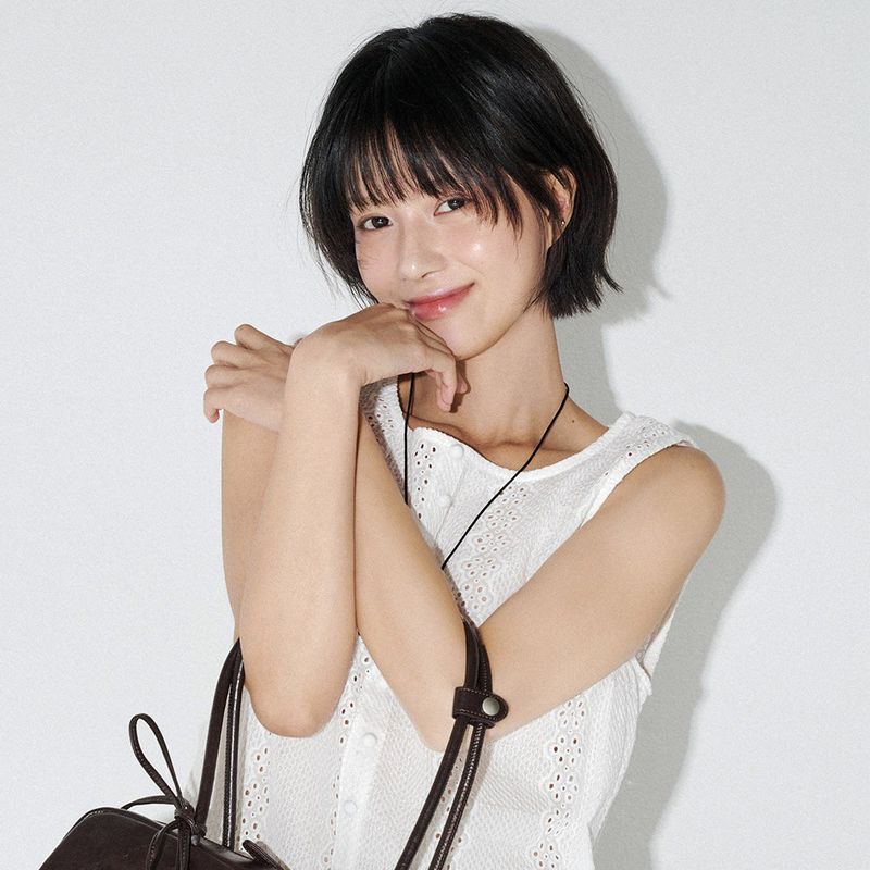 アイレットエンブロイダリーミニワンピース  (White)