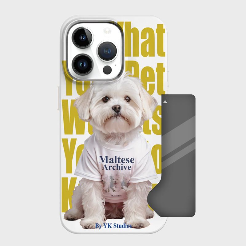 WaiKei（ワイケイ）の「Maltese magazine card storage hard case（Smartphone Accessories）」