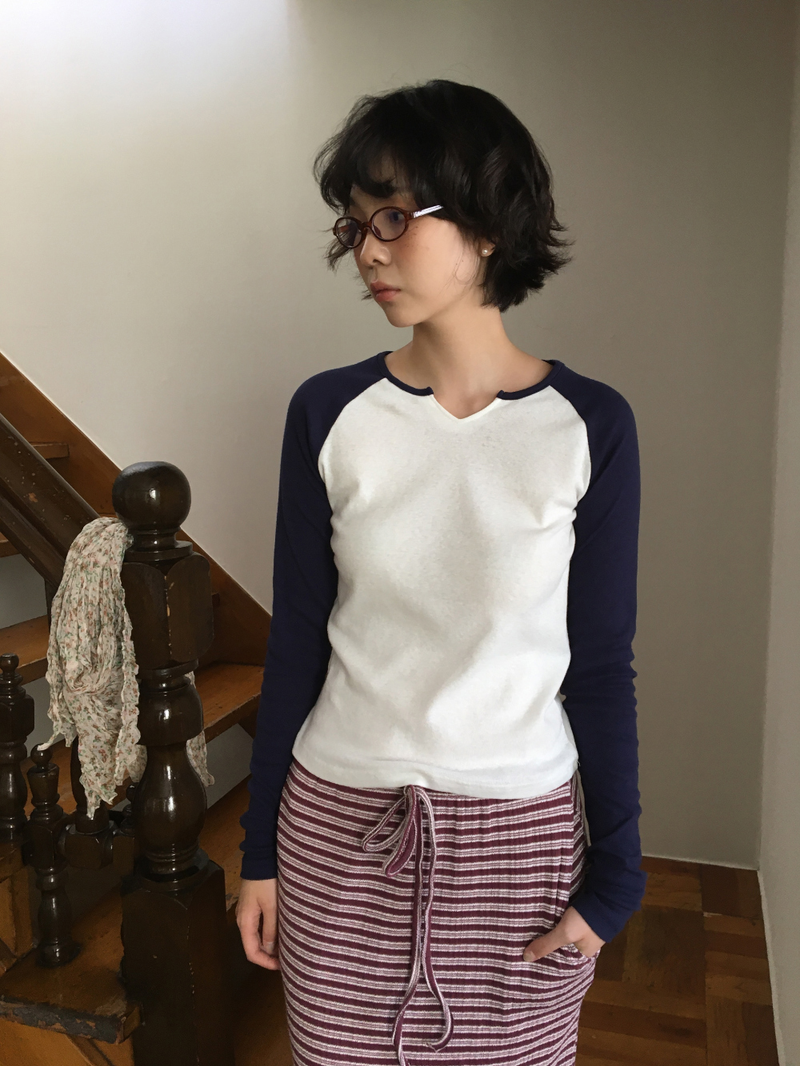 Hapu V-Raglan T-shirt (4color)