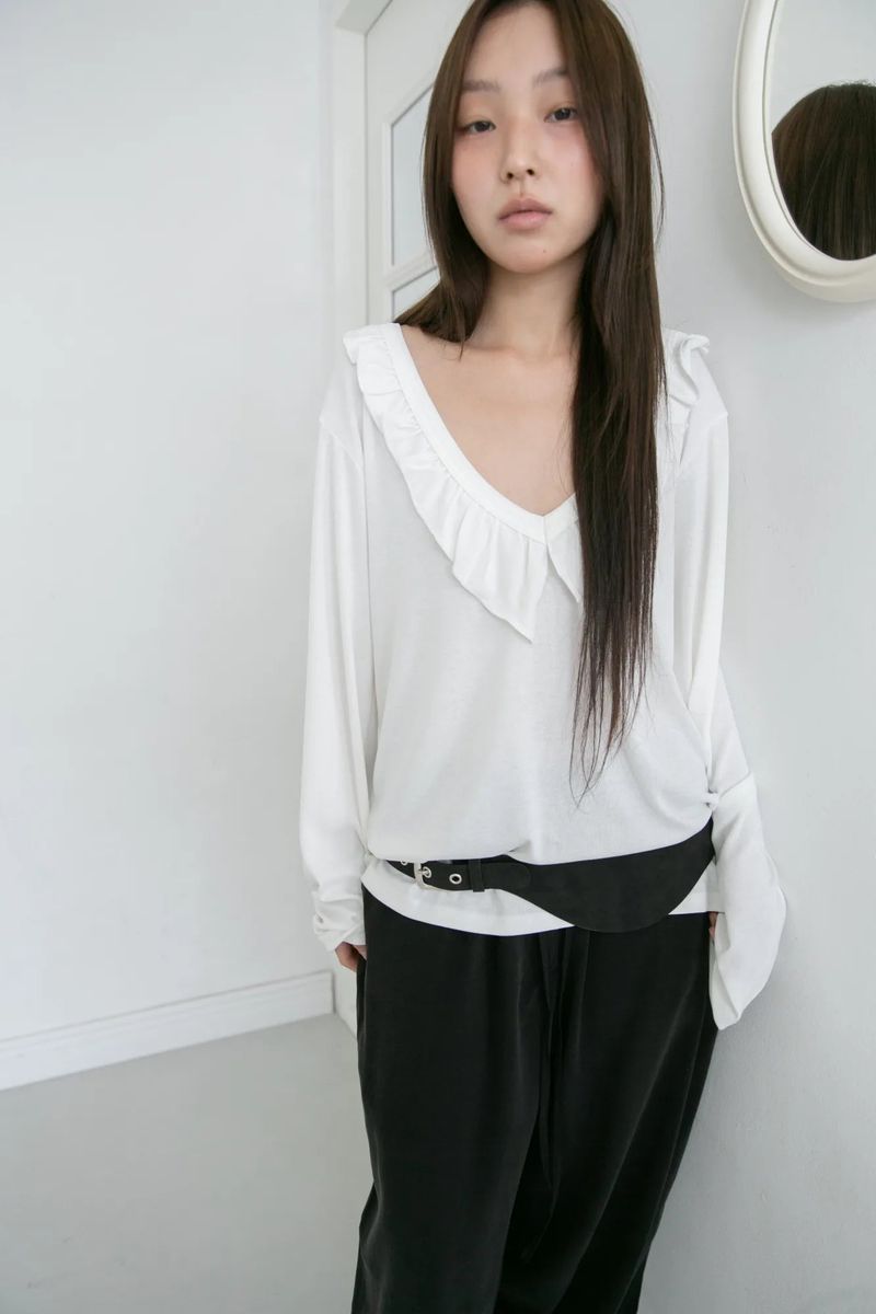 eyelet curve belt(3colors)