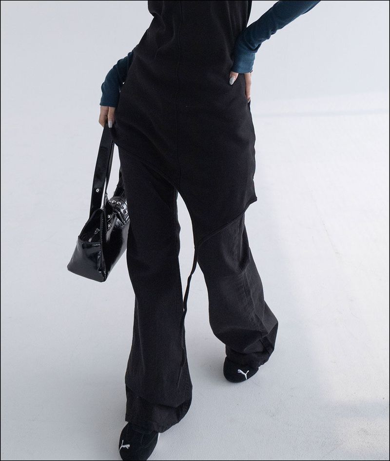 Nine low rise cotton pants