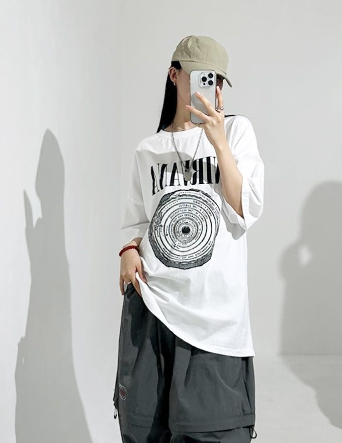 Grunge over t-shirt