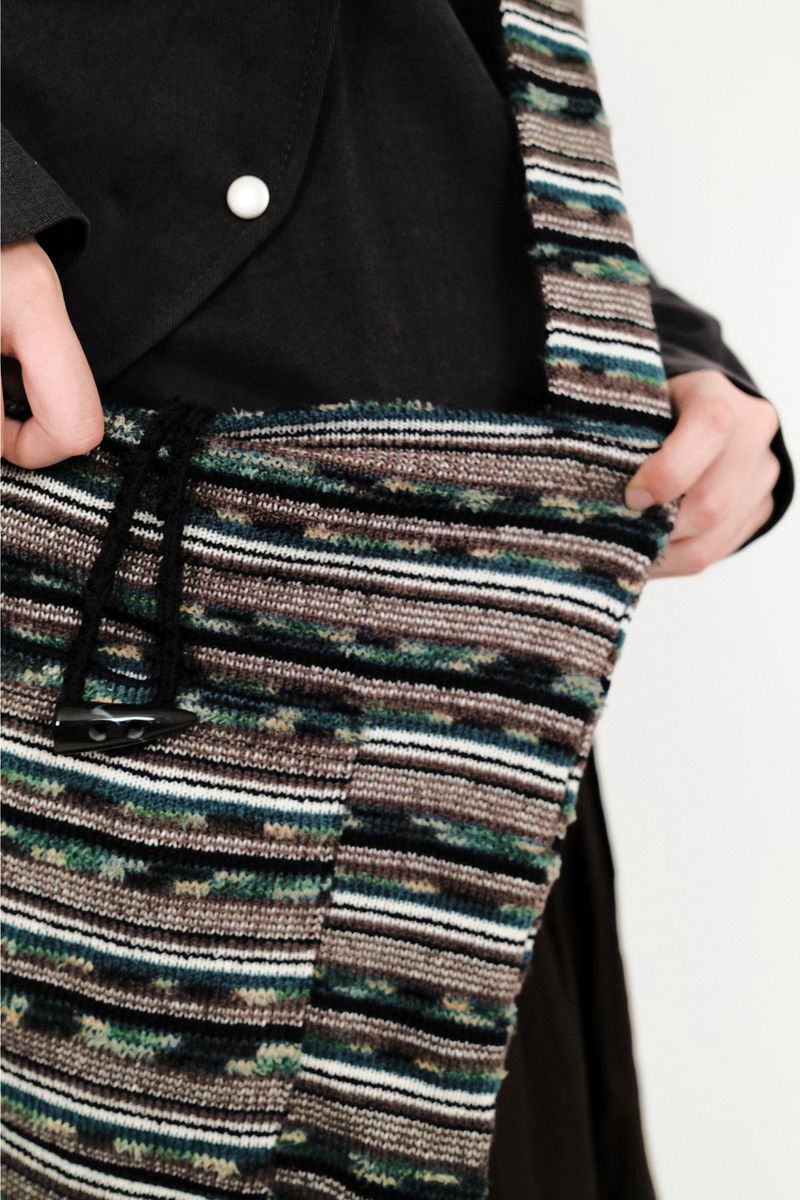 Toggle Bar Knit Crossbody Bag (2color)