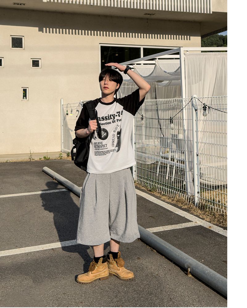 Ragiv Graphic Raglan Knit Short Sleeve