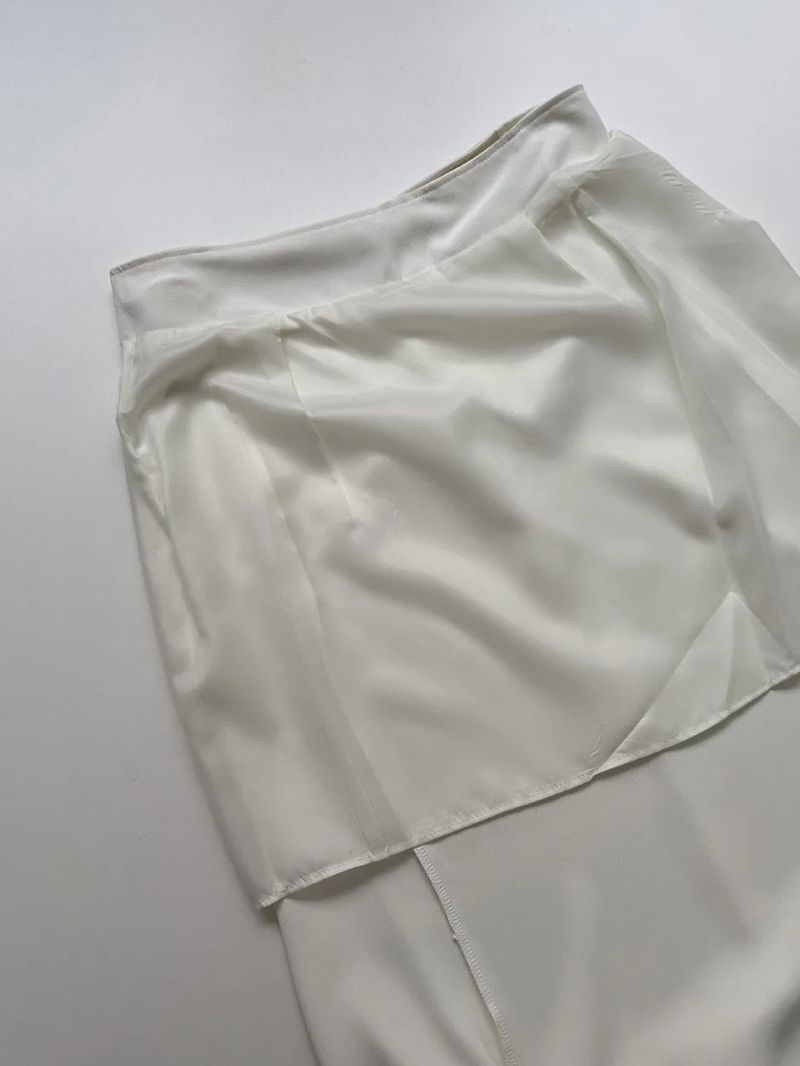 Dion Pintuck Mermaid Long Skirt