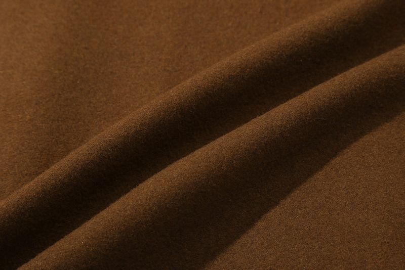 DOUBLE LAYER WOOL JACKET_BROWN