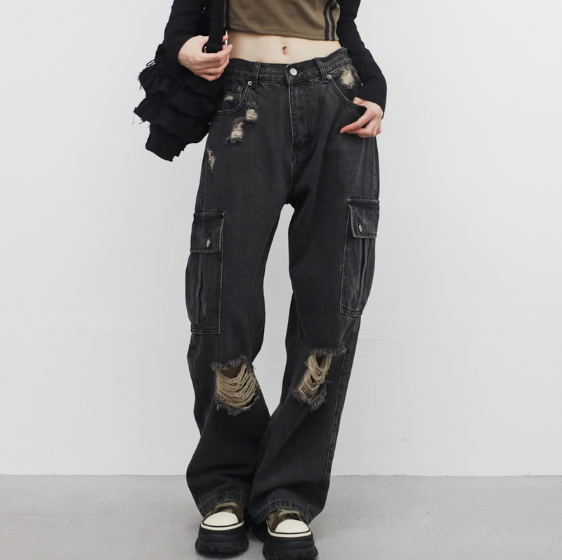 Rito damage pocket pants