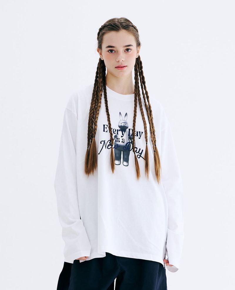 3D EVERY DAY RABBIT LONG SLEEVE