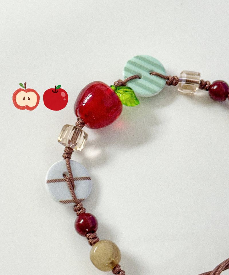 Apple Morrie Girl Vintage Beads Bracelet