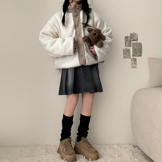 Shattie reversible double-sided wool padded jumper