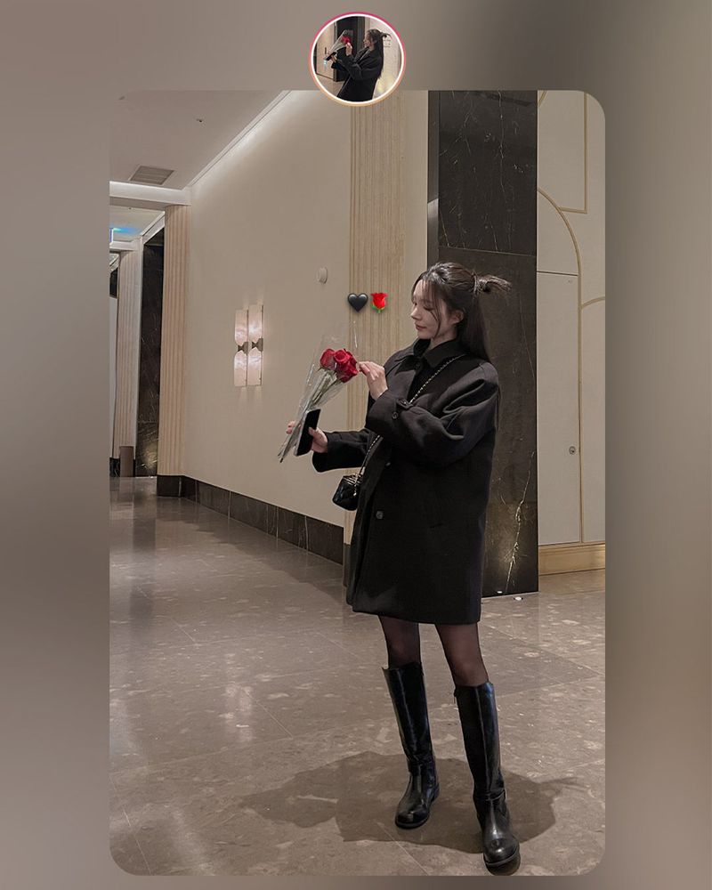 Wool half coat