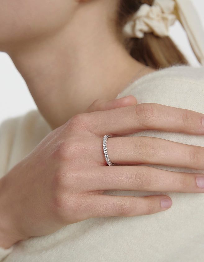 26SS★ Essence Silver (W) Prime Moissanite Ring 2.5MM