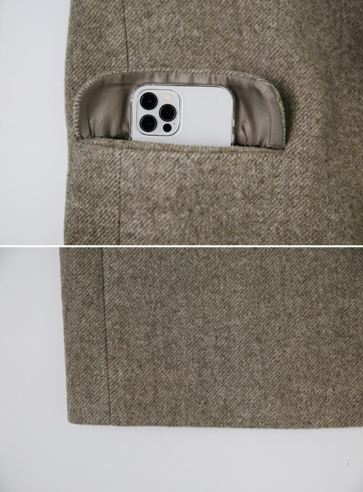 Modern Twill Overfit Wool70 Long Coat (2color)