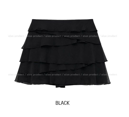 Morin Wavy Layer Frill Skirt