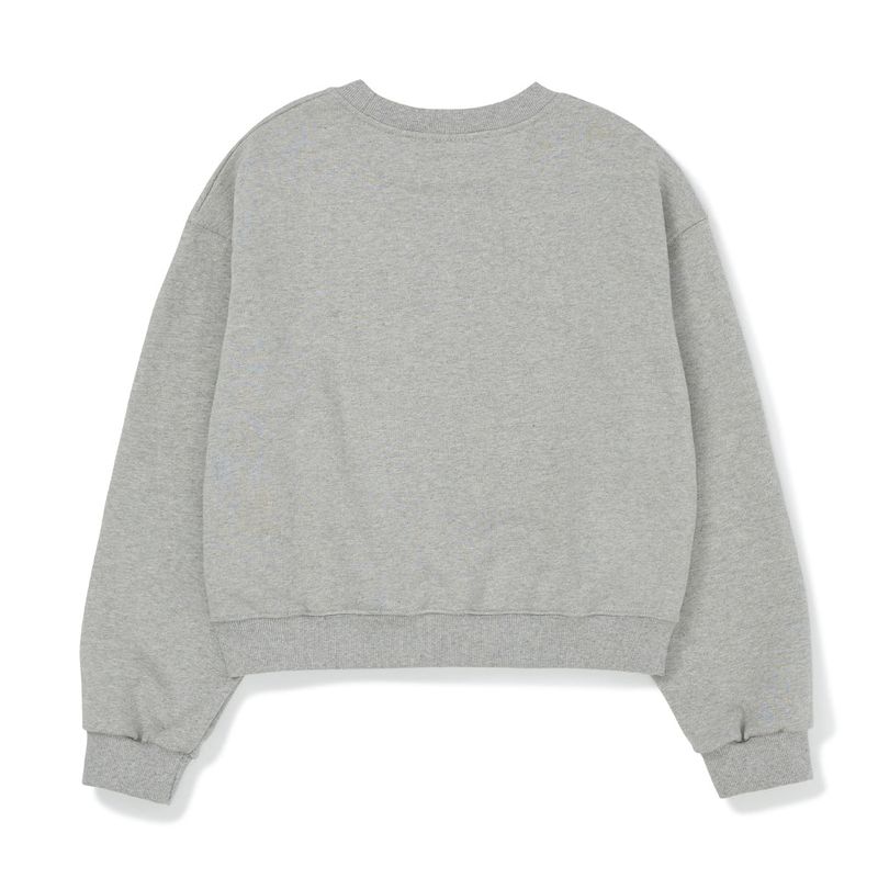 フラワーハンドグランピックスウェット/Flower Hand Graphic Sweatshirt [GREY]
