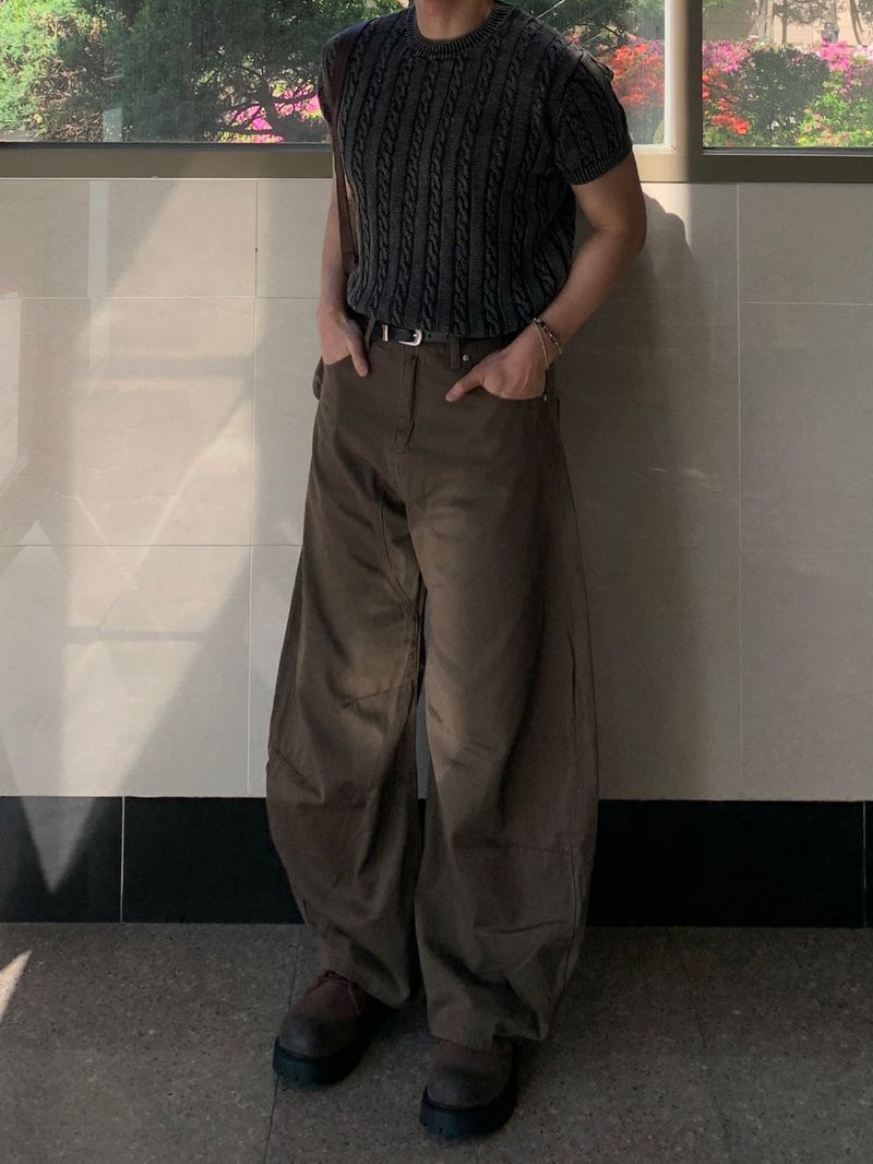 Alfor Pintuck Curved Dart Pants