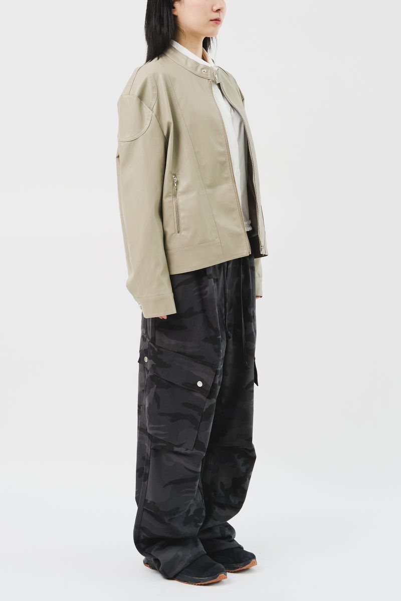 Bella Biker Leather Jacket (2color)