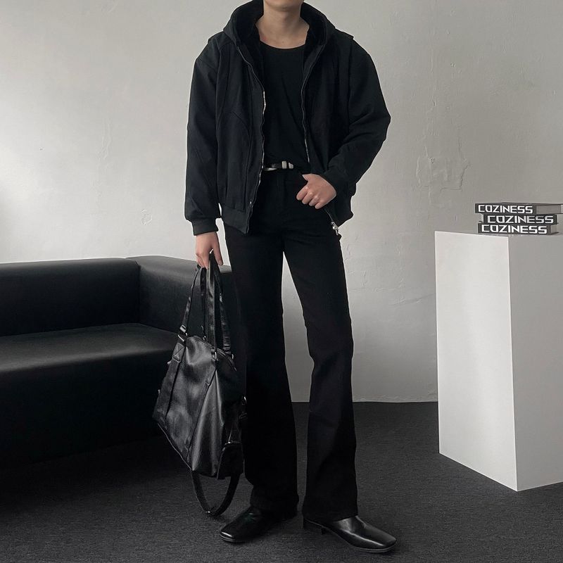 Mink fur lining hooded jacket (2colors/DP21917)