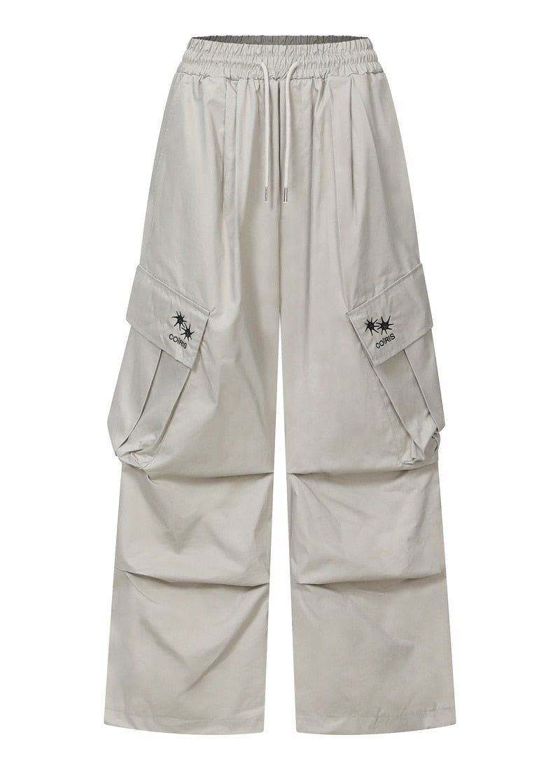 BIENNO PARACHUTE WIDE CARGO PANTS (2COLOR)